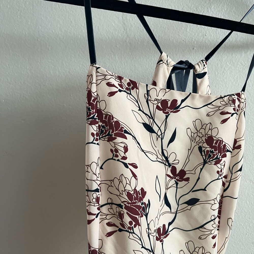 Floral Open Back Maxi Dress